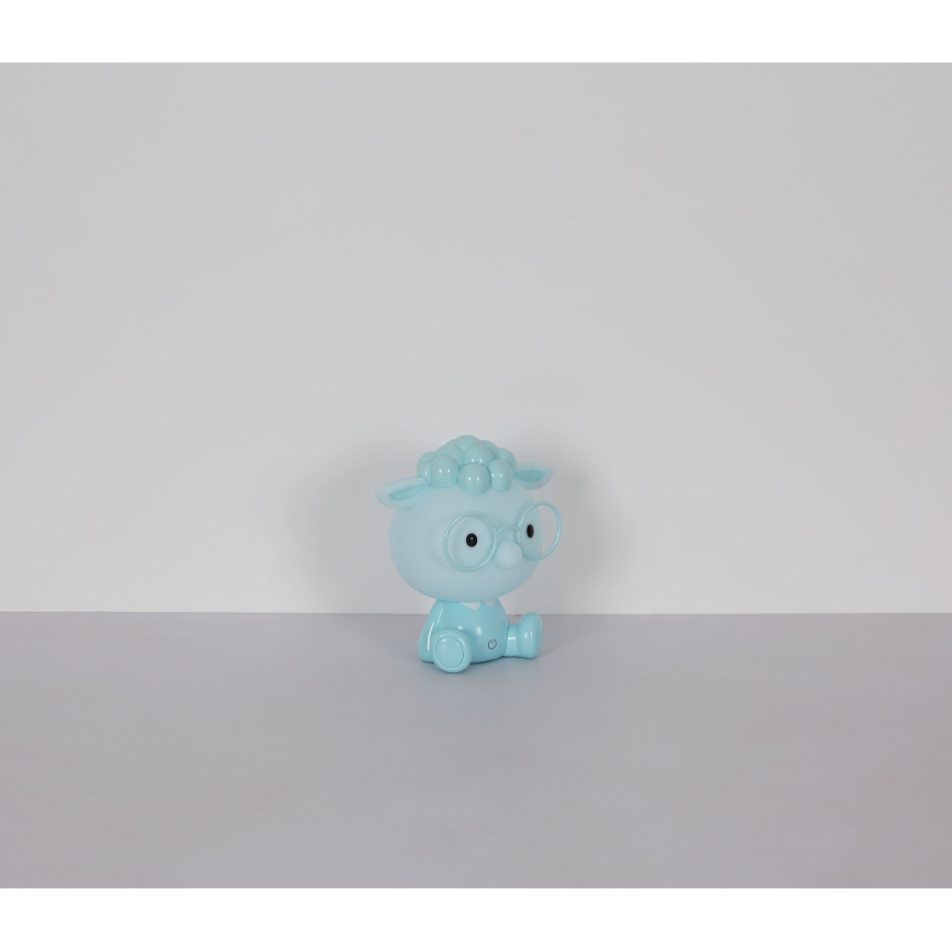 Globo - Світлодіодна регульована за яскравістю дитяча нічна лампа, акумуляторна LED/1W/5V 500 mAh синя