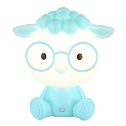 Globo - Светодиодный регулируемый по яркости детский ночник с аккумулятором LED/1W/5V 500 мАч синий