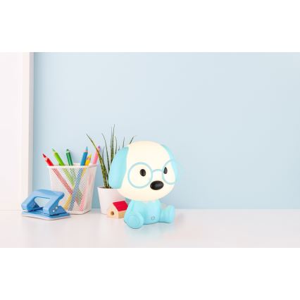 Globo - LED Акумуляторна дитяча нічна лампа з регулюванням яскравості LED/1W/5V 500 mAh синій