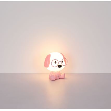 Globo - Светодиодный регулируемый по яркости детский ночник с аккумулятором LED/1W/5V 500 mAh розовый