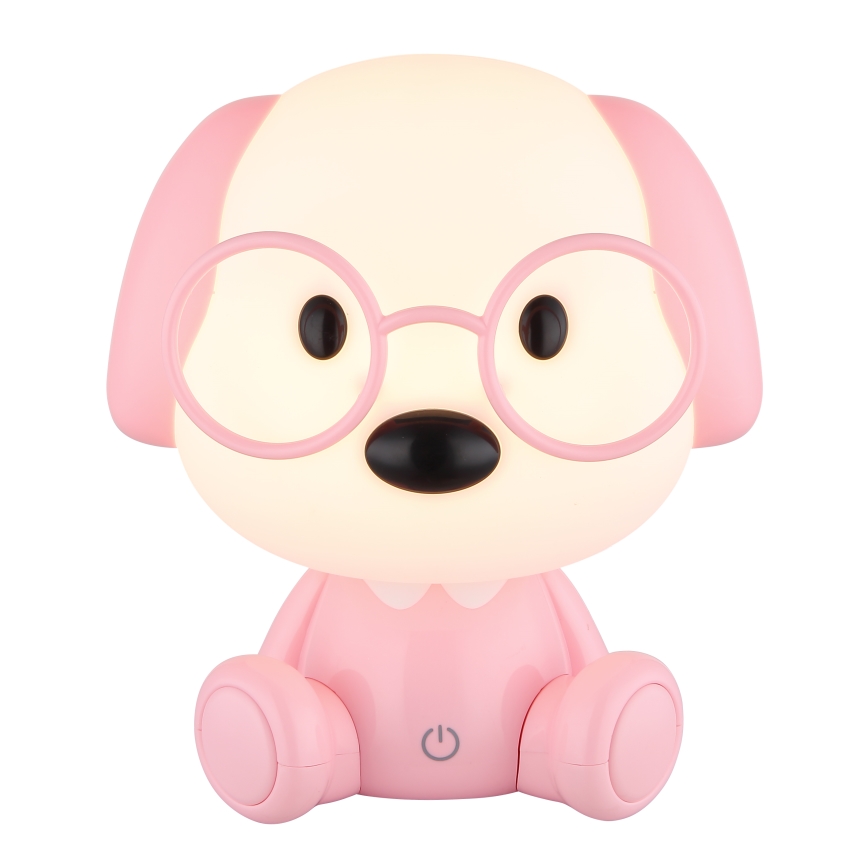 Globo - Светодиодный регулируемый по яркости детский ночник с аккумулятором LED/1W/5V 500 mAh розовый