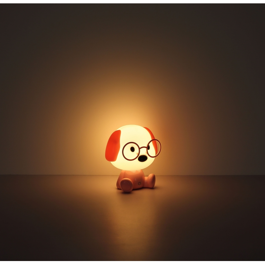 Globo - Світлодіодна регульована за яскравістю дитяча нічна лампа, акумуляторна LED/1W/5V 500 mAh, рожева