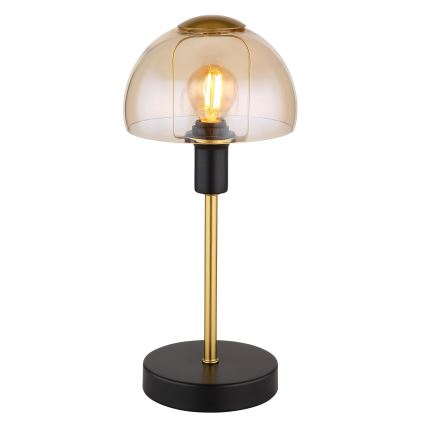 Globo - Настольный сенсорный лампа 1xE14/25W/230V черный/золотистый