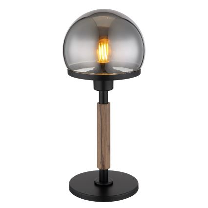 Globo - Настільна лампа 1xE27/40W/230V чорний/коричневий