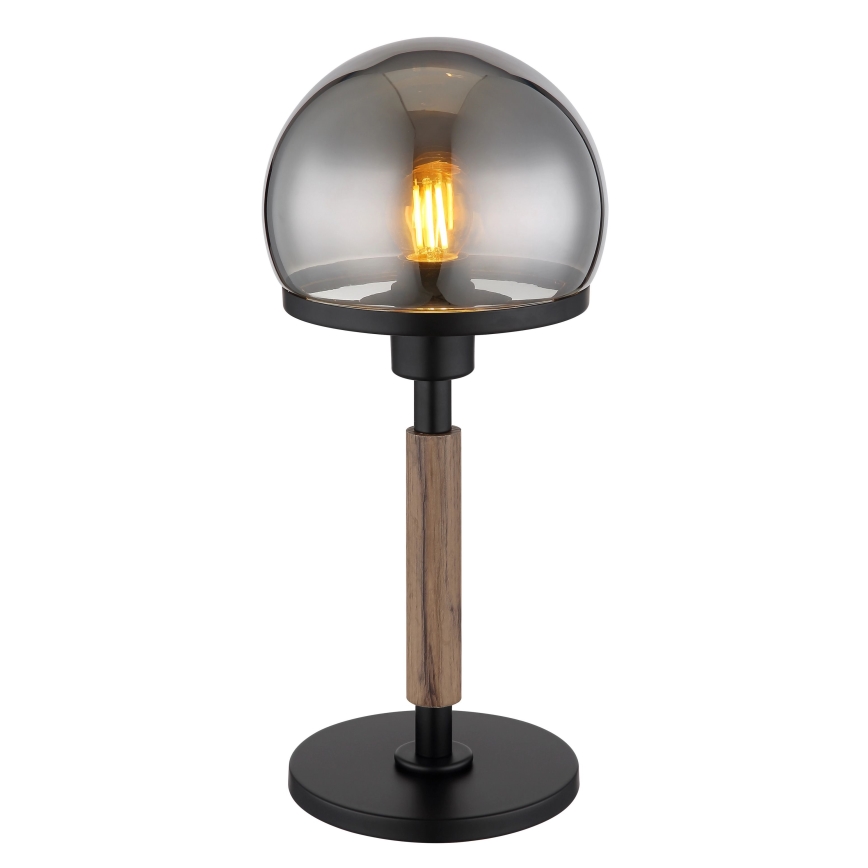 Globo - Настільна лампа 1xE27/40W/230V чорний/коричневий
