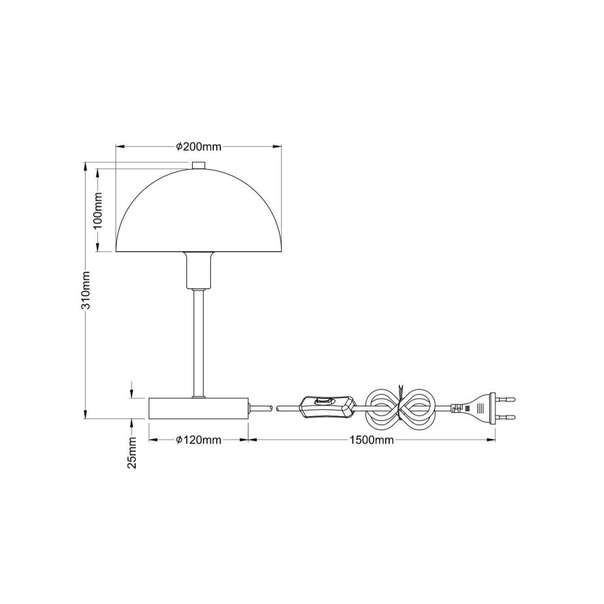 Globo - Настольная лампа 1xE14/40W/230V