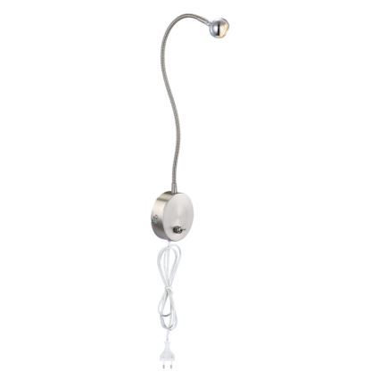 Globo - LED Гнучка лампа LED/3W/230V глянцевий хром
