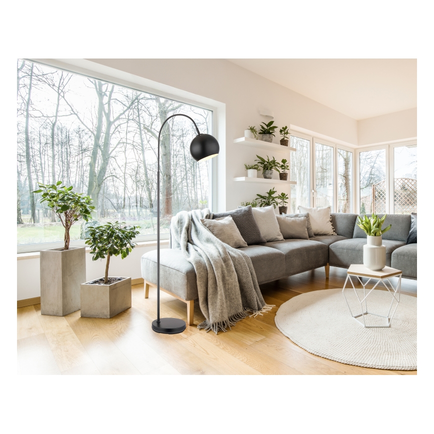 Globo - Торшер 1xE27/60W/230V черный
