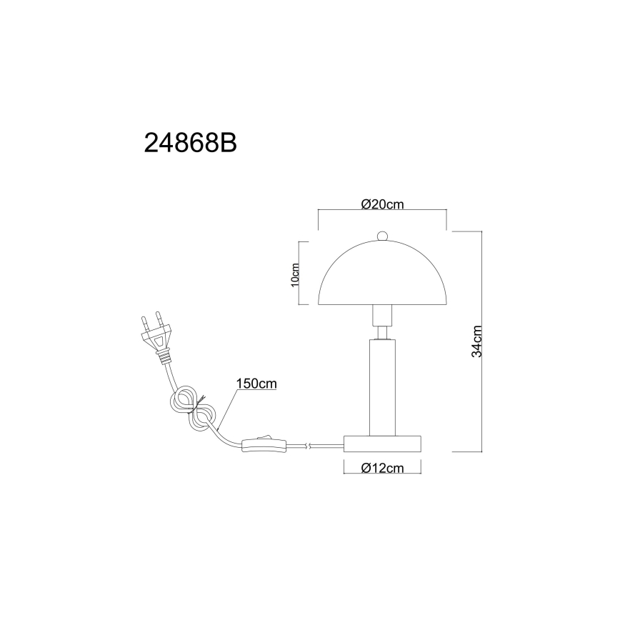 Globo - Настольная лампа 1xE14/40W/230V