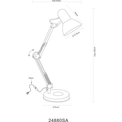 Globo - Настільна лампа 1xE27/40W/230V