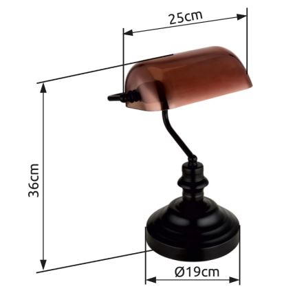 Globo - Настільна лампа 1xE27/60W/230V