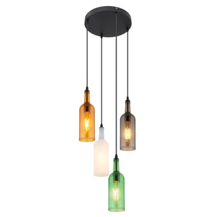 Globo 28048-4H - Люстра на тросе LEVITO 4xE27/8W/230V