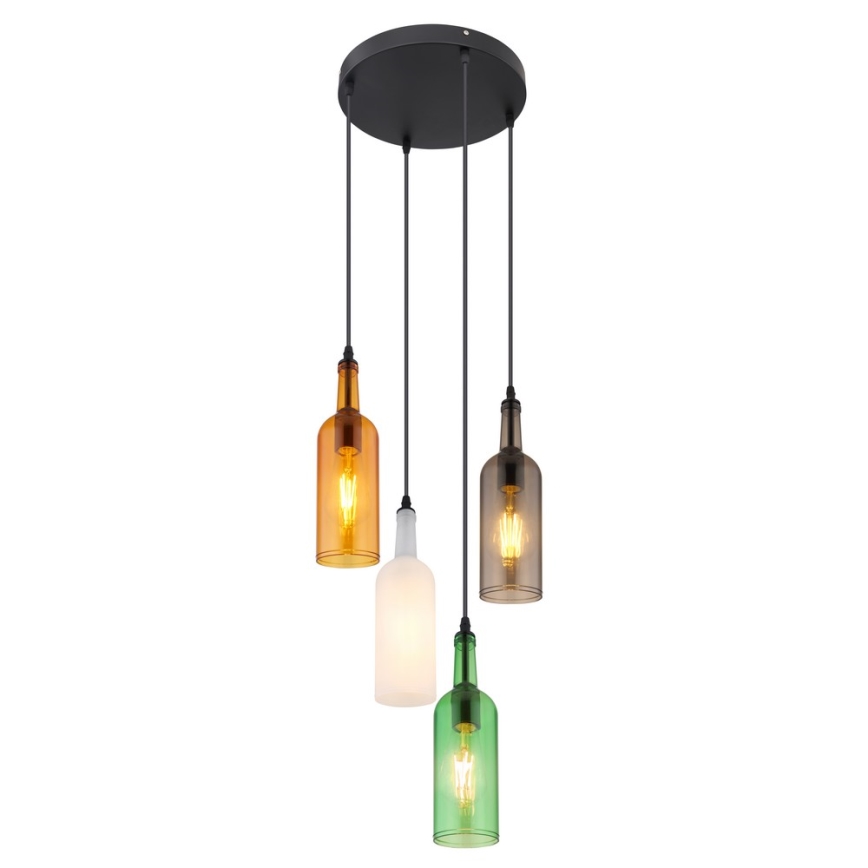 Globo 28048-4H - Люстра на тросе LEVITO 4xE27/8W/230V