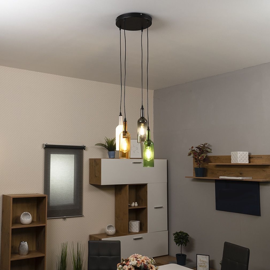 Globo - Підвісна люстра 4xE27/8W/230V
