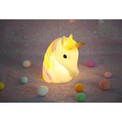 Globo - Светодиодный детский ночник LED/1W/230/4,5V 3xAA единорог