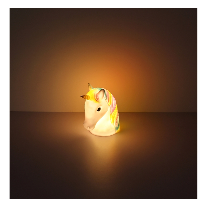Globo - Светодиодный детский ночник LED/1W/230/4,5V 3xAA единорог