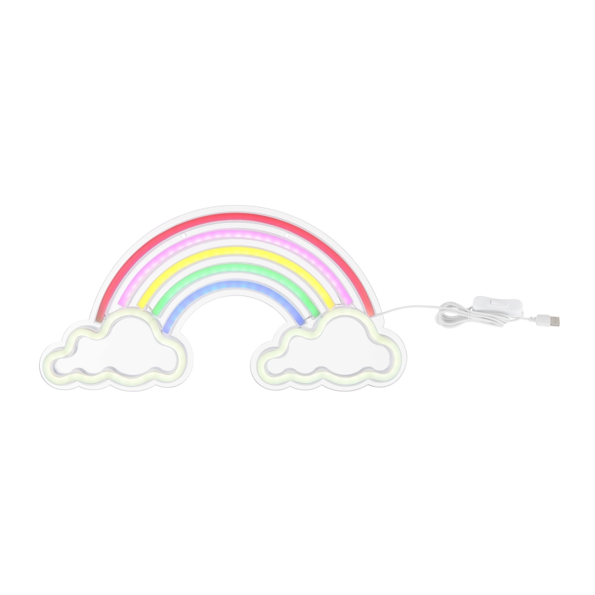 Globo - Світлодіодна неонова настінна декорація LED/3W/USB веселка