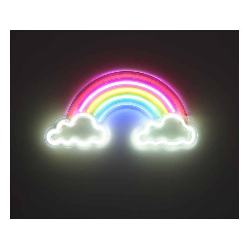 Globo - Светодиодное неоновое настенное украшение LED/3W/USB радуга