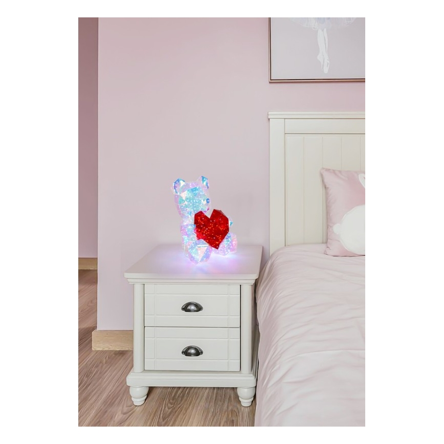 Globo - LED настільна прикраса в подарунковій упаковці LED/6W/5V USB ведмідь