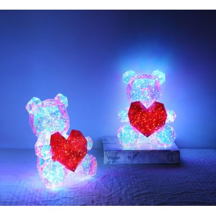 Globo - LED настільна прикраса в подарунковій упаковці LED/6W/5V USB ведмідь