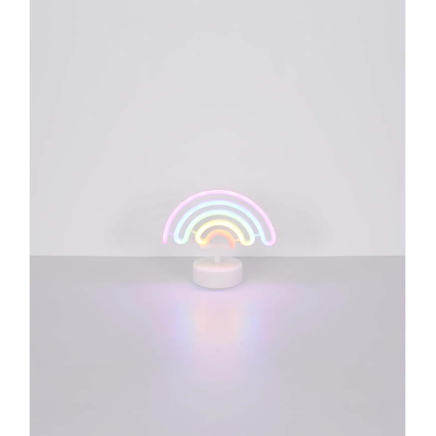 Globo - Светодиодное неоновое настольное украшение LED/2W/3xAA радуга