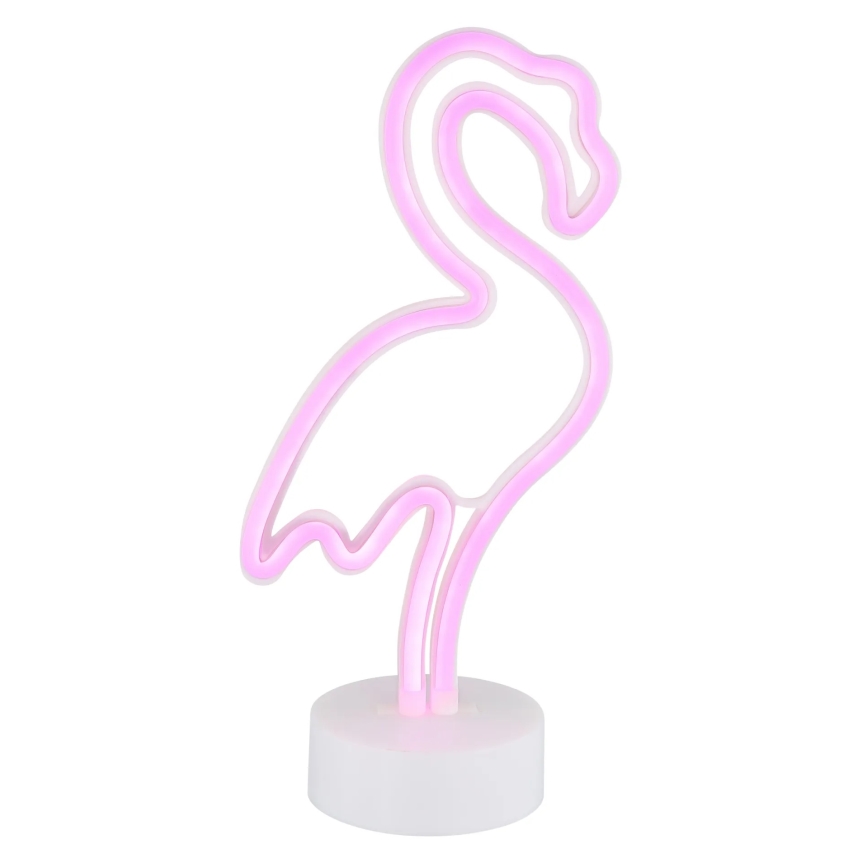 Globo - LED Неоновое столик украшение LED/2W/3xAA фламинго