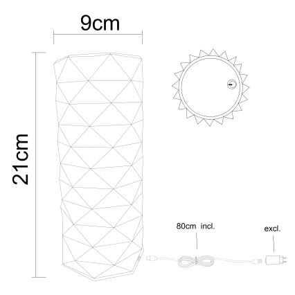 Globo - Сенсорна настільна LED лампа з регулюванням яскравості LED/1W/5V 2700/4000/6500K 800 mAh