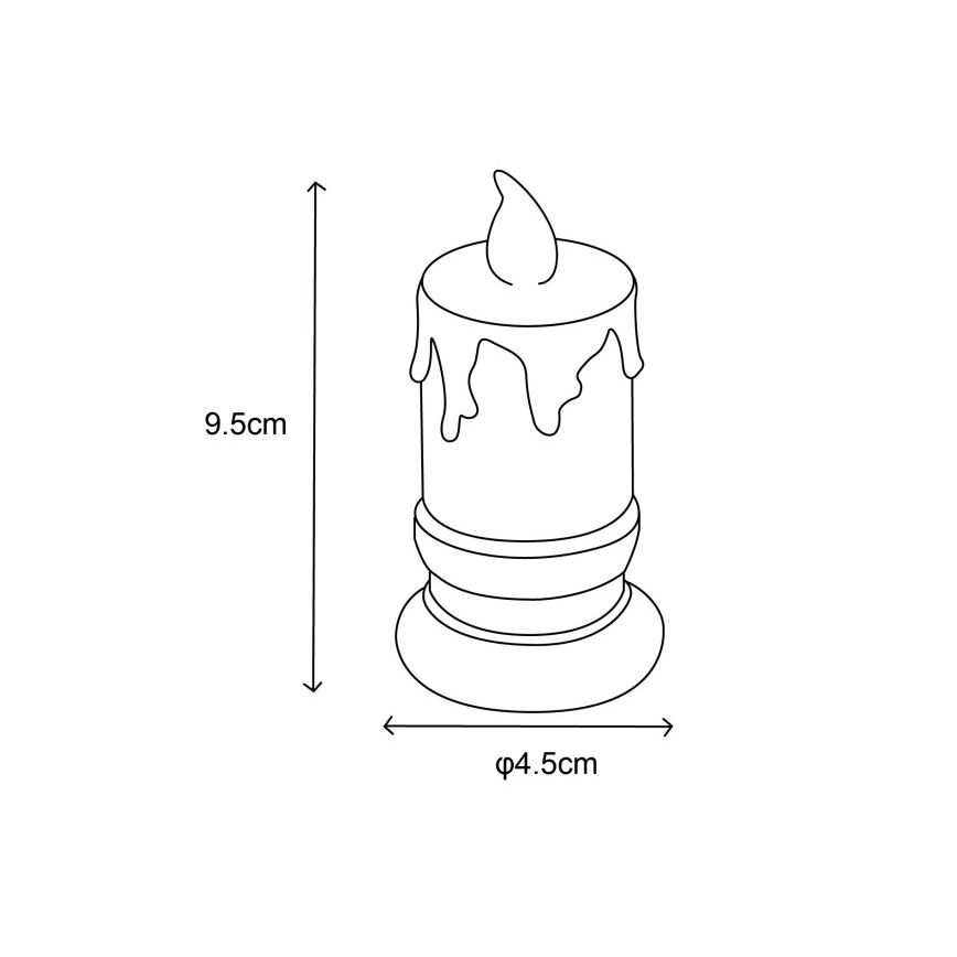 Globo - НАБІР 2x LED Свічка LED/0,25W/3xLR1130