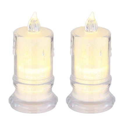 Globo - НАБОР 2х Светодиодная свеча LED/0,25W/3xLR1130