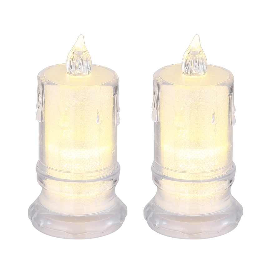 Globo - НАБОР 2х Светодиодная свеча LED/0,25W/3xLR1130