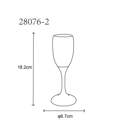 Globo - НАБОР 2x LED Стакан LED/0,06W/2xCR2032