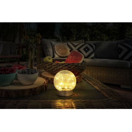Globo - LED Декоративна акумуляторна настільна лампа 25xLED/0,06W/5V 600 mAh IP44