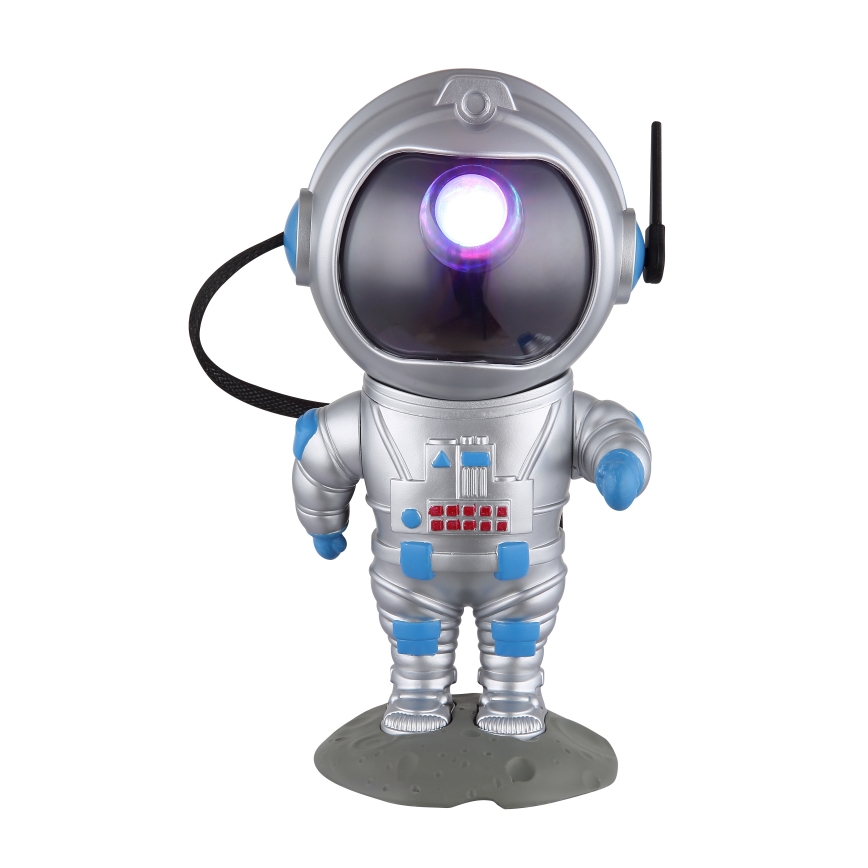Globo - Светодиодная настольная RGB-лампа LED/4,5W/5V астронавт серебристый