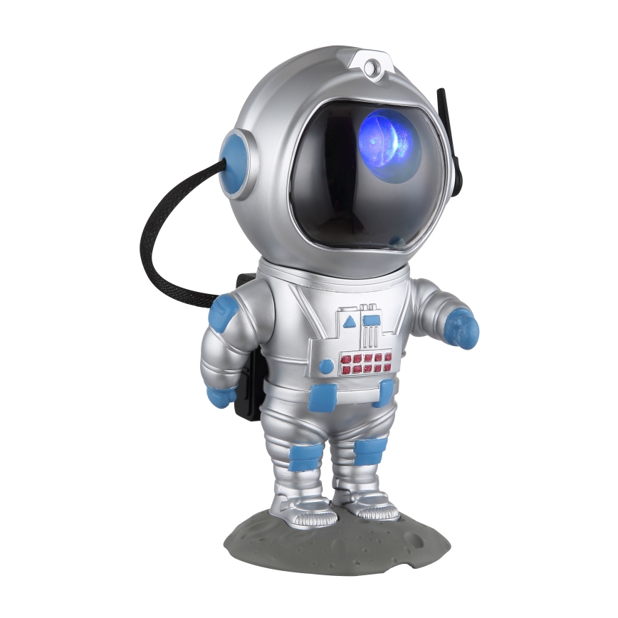 Globo - Светодиодная настольная RGB-лампа LED/4,5W/5V астронавт серебристый