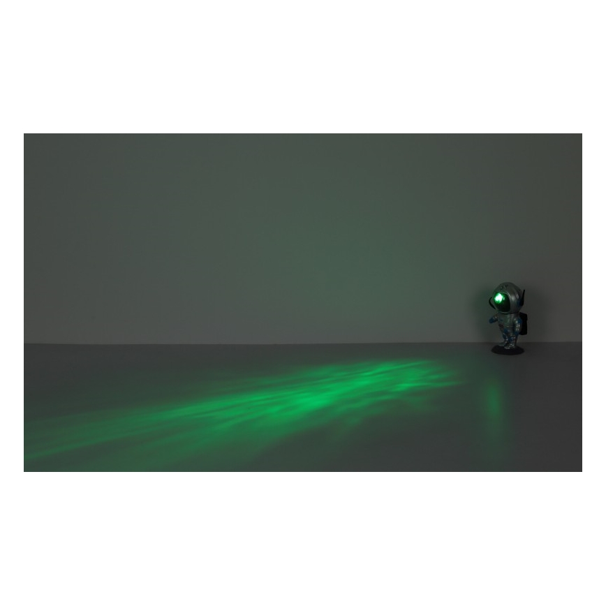 Globo - Светодиодная настольная RGB-лампа LED/4,5W/5V астронавт серебристый