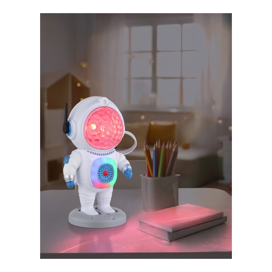 Globo - Светодиодная настольная RGB-лампа LED/6W/5V астронавт белый
