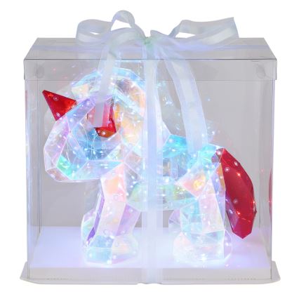 Globo - Светодиодное настольное украшение LED/3W/5V USB единорог