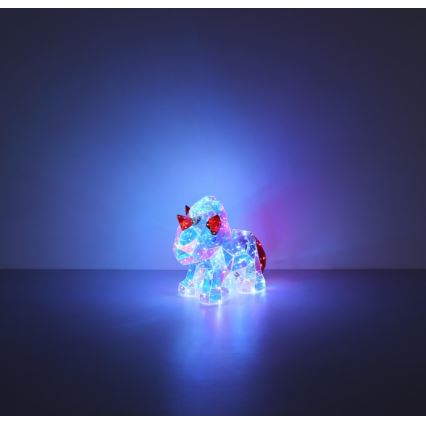 Globo - Светодиодное настольное украшение LED/3W/5V USB единорог