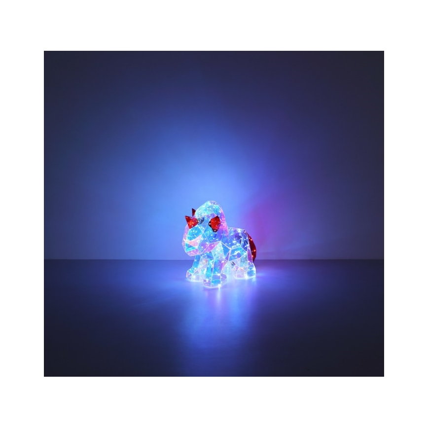 Globo - Светодиодное настольное украшение LED/3W/5V USB единорог