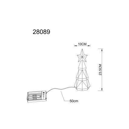Globo - Светодиодное рождественское украшение LED/2W/5V/3xAA