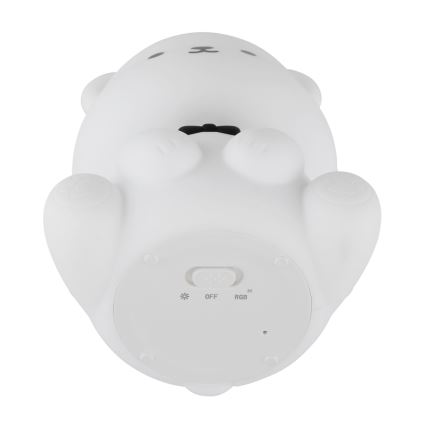 Globo - RGBW LED с регулировкой яркости, перезаряжаемый детский ночник, LED/1W/5V, 1200 mAh, в форме медвежонка