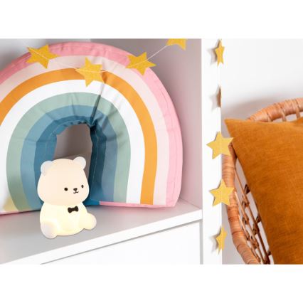 Globo - RGBW LED затемнюване акумуляторне дитяче нічне світло LED/1 Вт/5 В 1200 мА·год ведмедик