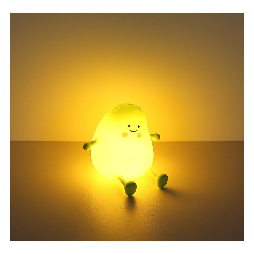Globo - LED RGBW диммируемый перезаряжаемый детский ночник LED/2W/5V 1200 mAh манго