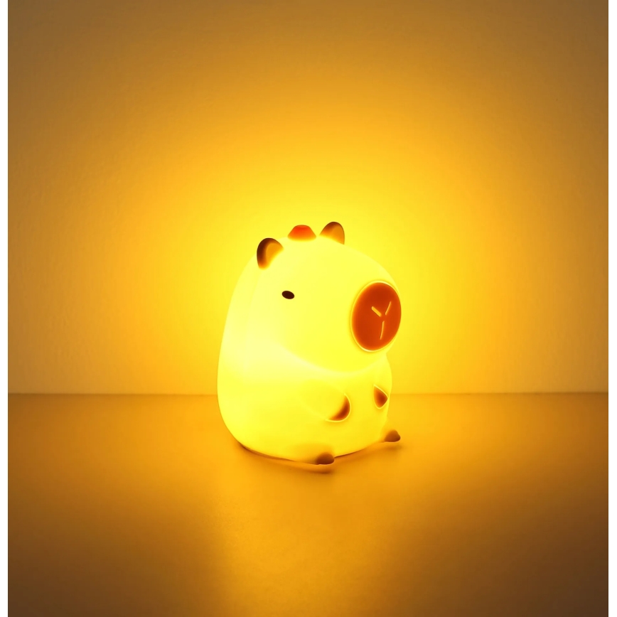 Globo - LED RGBW Диммируемый перезаряжаемый детский ночник LED/1,5W/5V 1200 mAh капибара