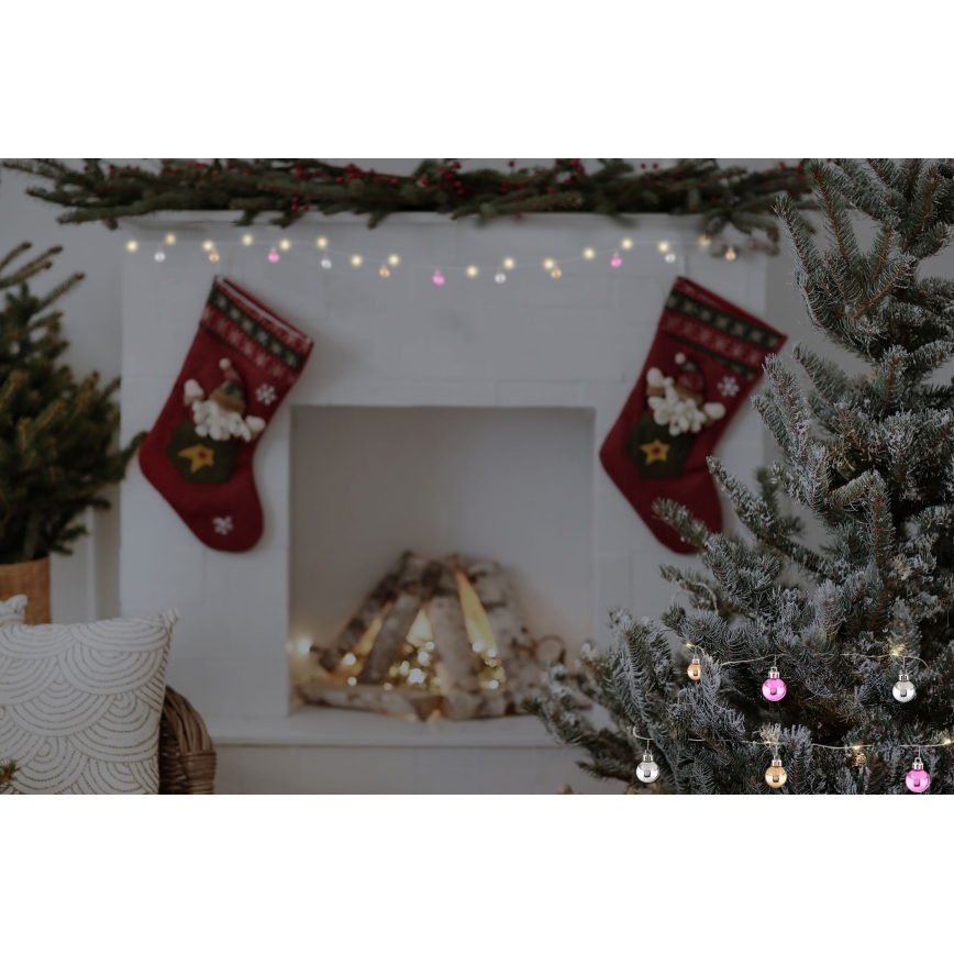 Globo - LED гірлянда 20xLED/2xAA 2,2m тепле біле світло