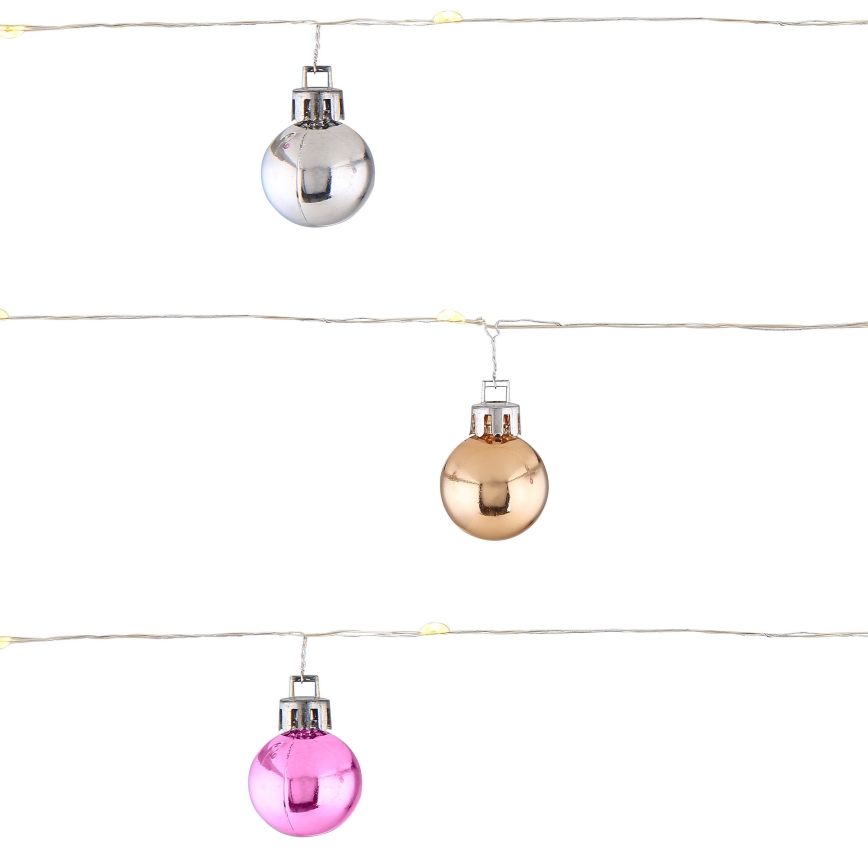 Globo - LED гірлянда 20xLED/2xAA 2,2m тепле біле світло