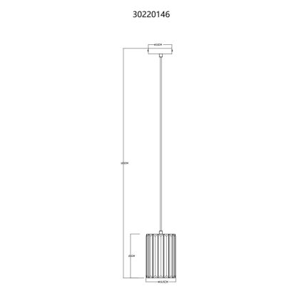 Globo - Подвесная люстра 1xE27/60W/230V диаметр 13,5 см