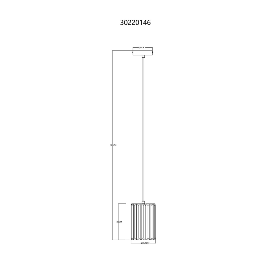 Globo - Подвесная люстра 1xE27/60W/230V диаметр 13,5 см