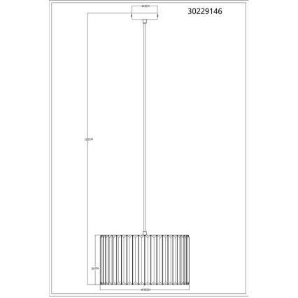 Globo - Подвесная люстра 1xE27/60W/230V диаметр 35 см