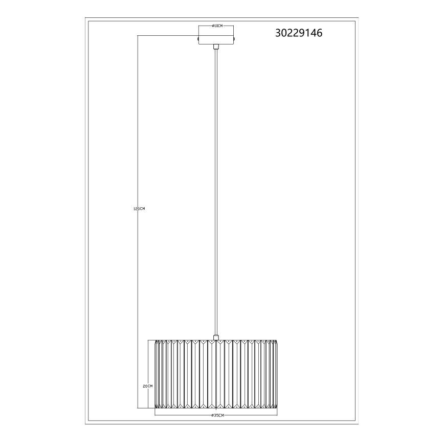 Globo - Подвесная люстра 1xE27/60W/230V диаметр 35 см